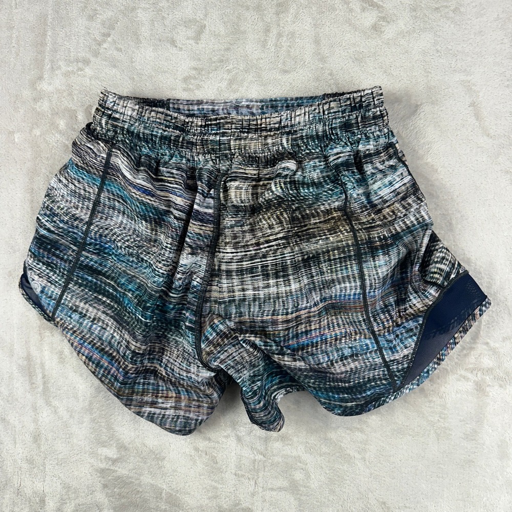 Lululemon Hotty Hot Short Size 4 Tall Digital Oasis W7AUIT - Picture 3 of 7